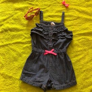 Girls Oshkosh denim romper size 2T